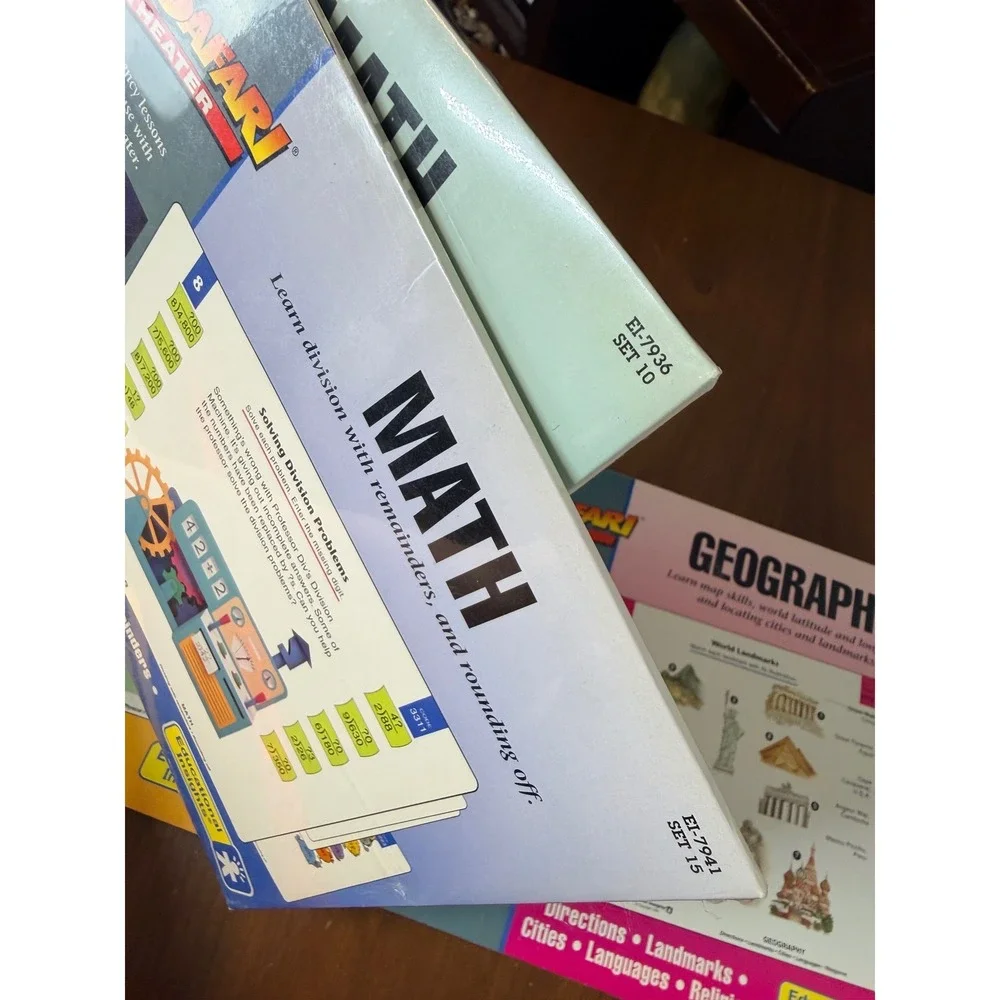 GeoSafari Theater Educational‎ Set of 4 Math Sealed Geography Lessons